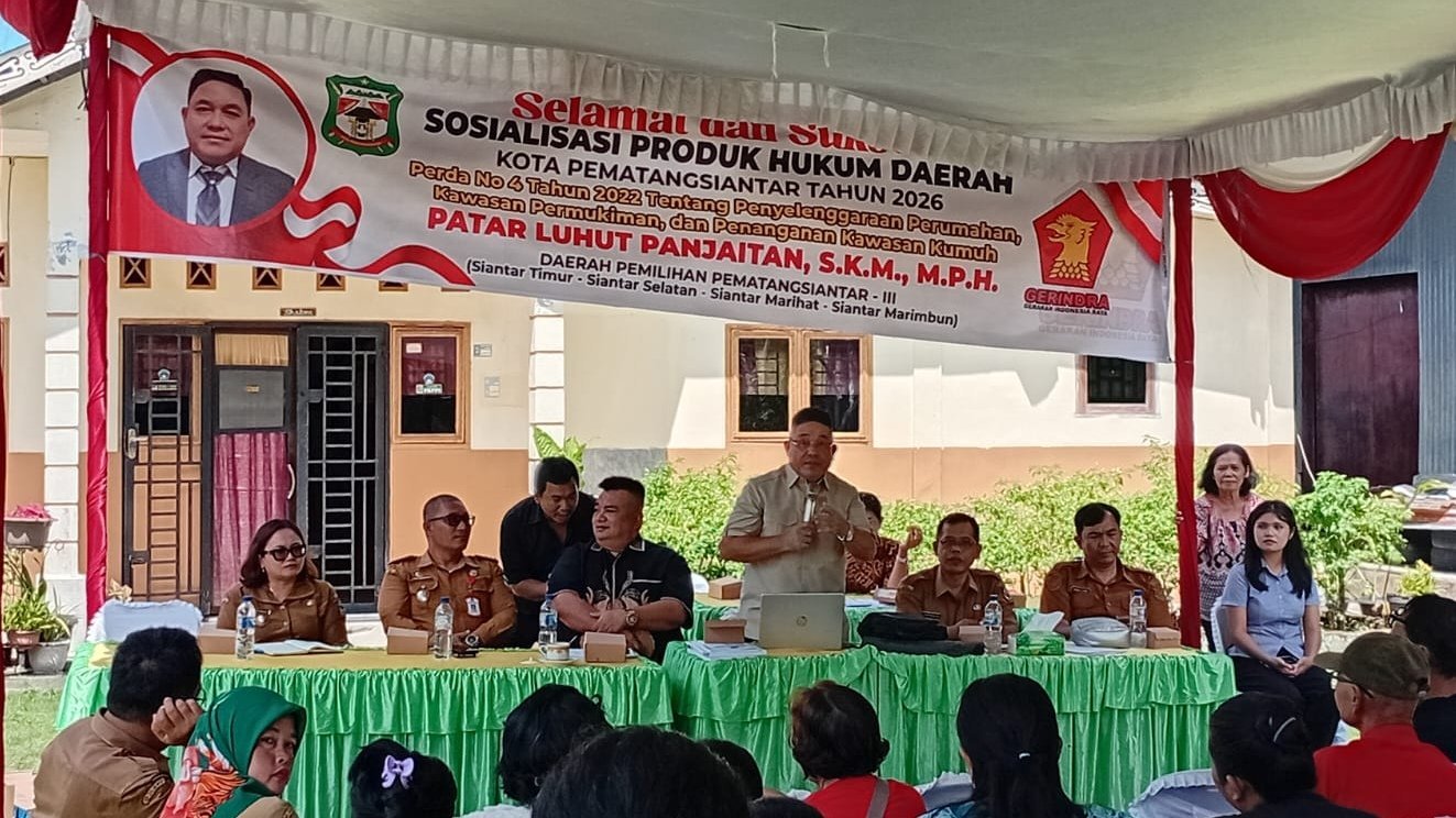 Patar Luhut Panjaitan Dorong Percepatan Bantuan Rumah Layak Huni bagi Warga Pematangsiantar