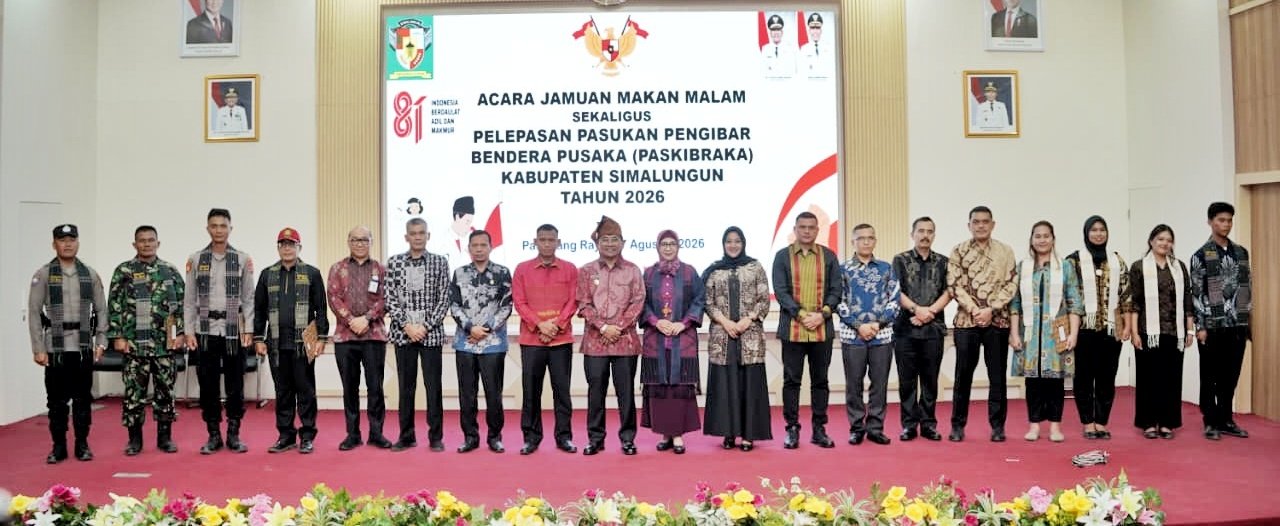 Bupati Simalungun Apresiasi Paskibraka 2026, Sukses Laksanakan Tugas