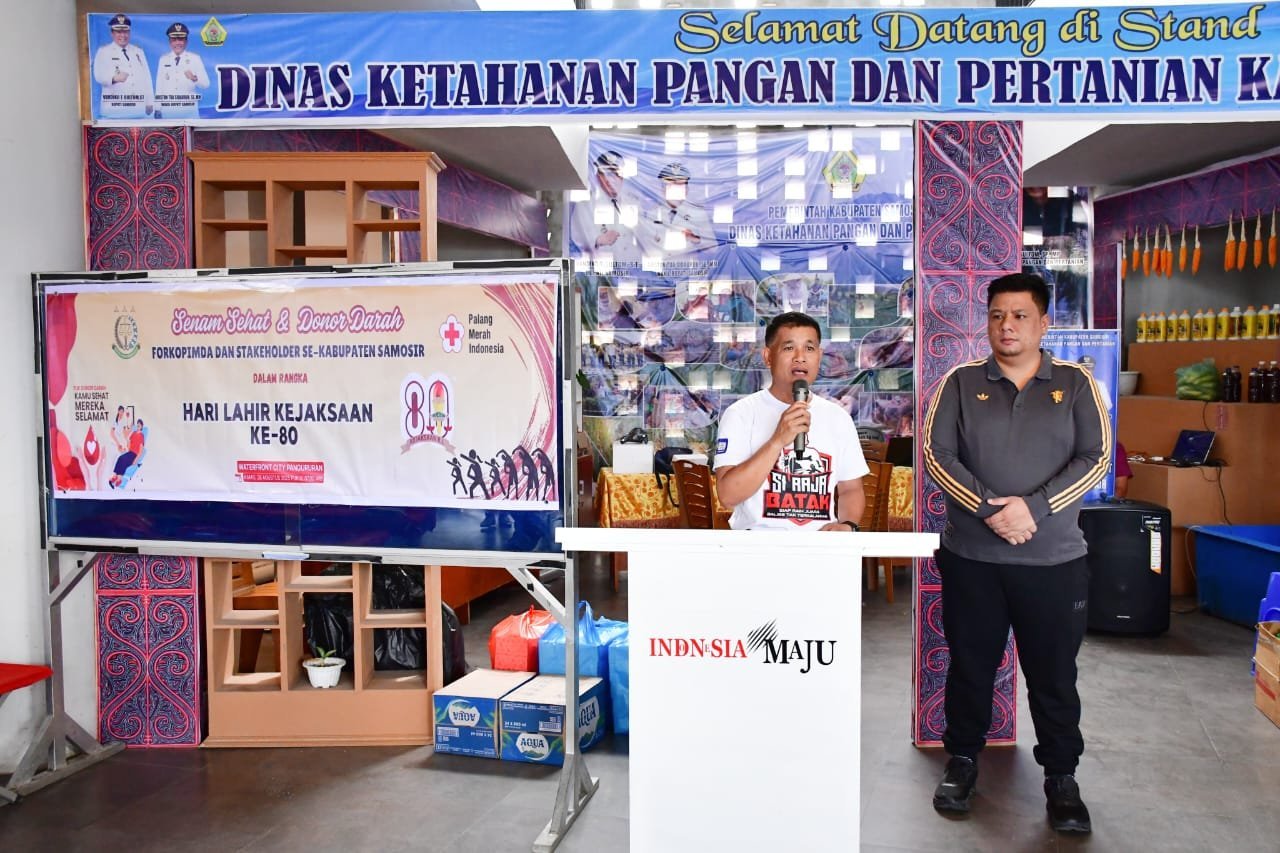 Sambut HUT Kejaksaan RI ke - 80, Kejari Samosir Gelar Aksi Donor Darah