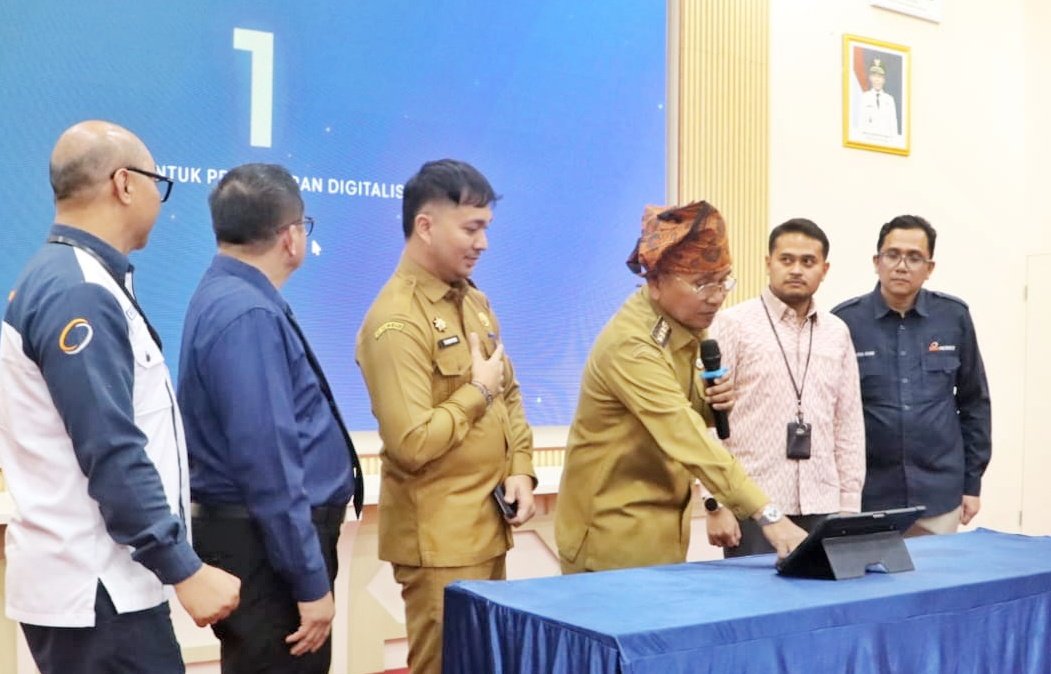 Launching QRIS Dinamis, QRISPATI dan Smart Cash di Simalungun, Perkuat Wujudkan Digitalisasi Daerah. (Foto: Diskominfo Simalungun)