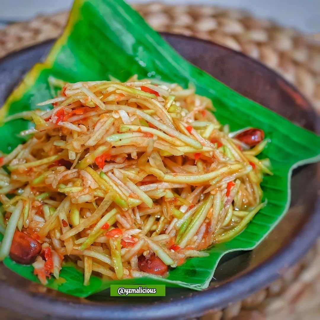 Resep Salad/ Rujak Pepaya Mentah (Som Tam Ala Orang Sunda)