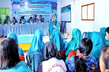 TP PKK Simalungun Gelar Pembinaan Nagori Percontohan Tertib Administrasi