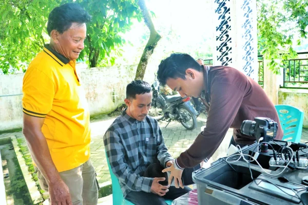 Hadirkan Pelayanan Inklusif, Disdukcapil Simalungun Lakukan Perekaman KTP-el Bagi Warga Disabilitas di Amansari
