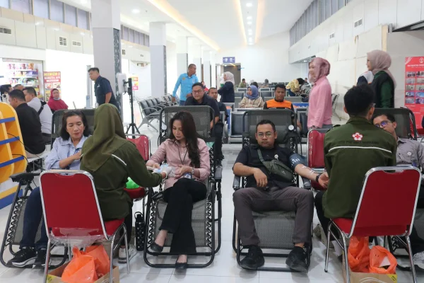 Jelang HUT ke-81, KAI Sumut dan PMI Gelar Aksi Donor Darah dan Cek Kesehatan Gratis