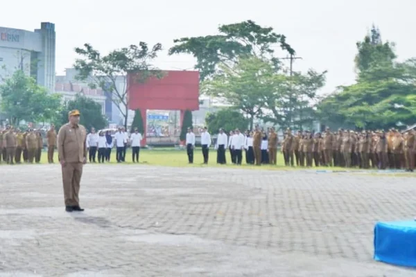 Pasca Libur Idul Fitri, ASN Pemkab Simalungun Apel Gabungan Dipimpin Bupati Anton