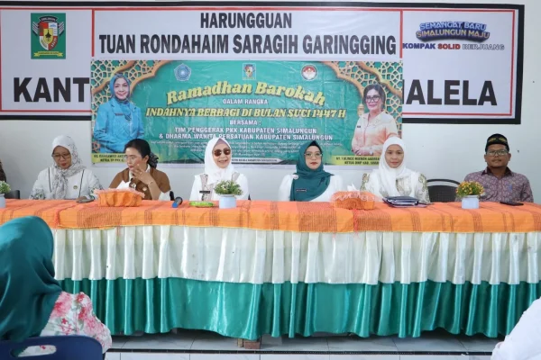 Ramadhan Berkah TP PKK dan DWP Simalungun, Ratusan Sembako Disalurkan Tiga Kecamatan