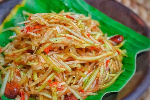 Resep Salad/ Rujak Pepaya Mentah (Som Tam Ala Orang Sunda)