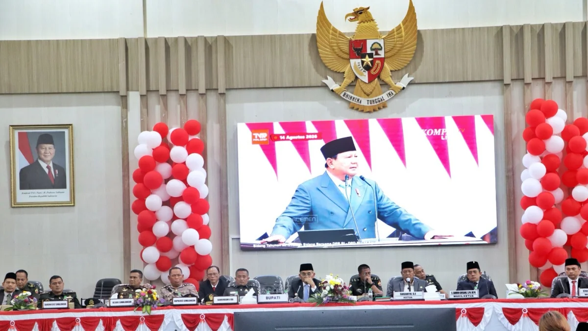 Bupati Simalungun Hadiri Paripurna DPRD, Simak Langsung Pidato Presiden Prabowo di 2026
