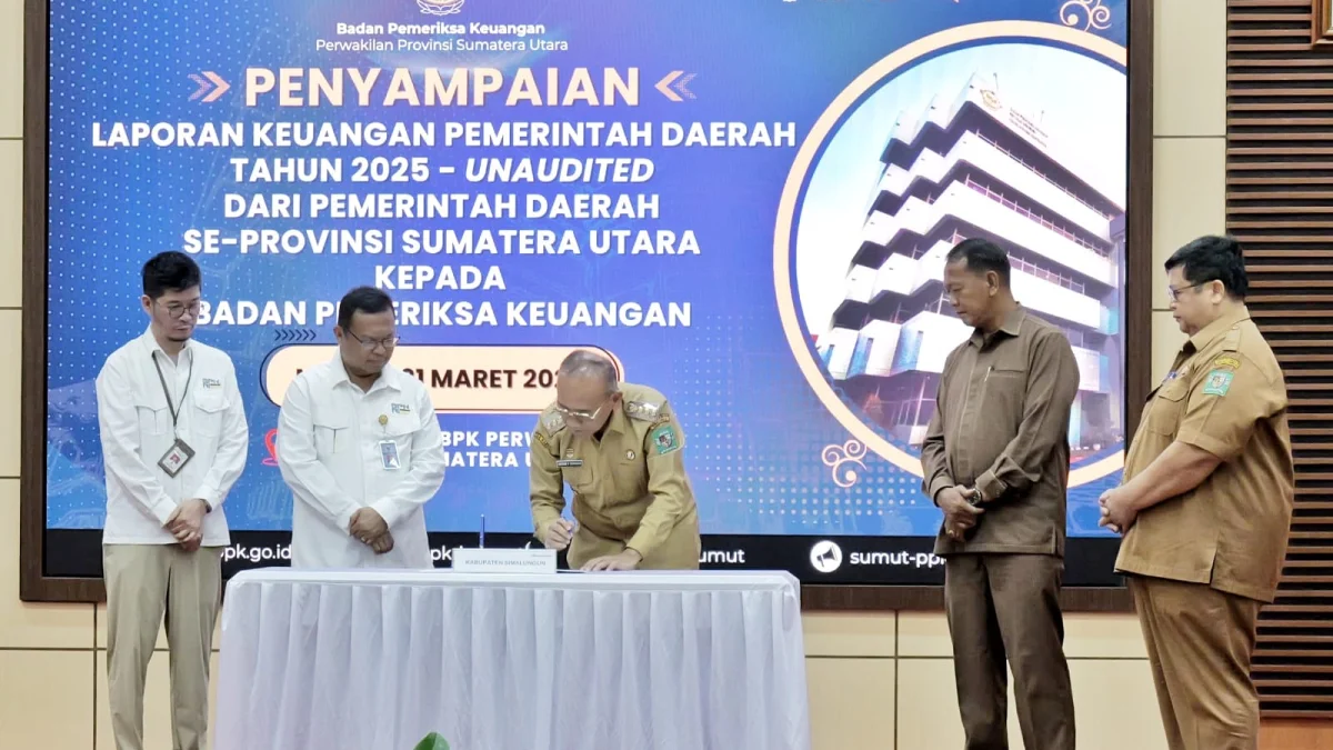 Bupati Simalungun Serahkan LKPD 2025 Unaudited ke BPK Sumut, Tegaskan Transparansi Keuangan