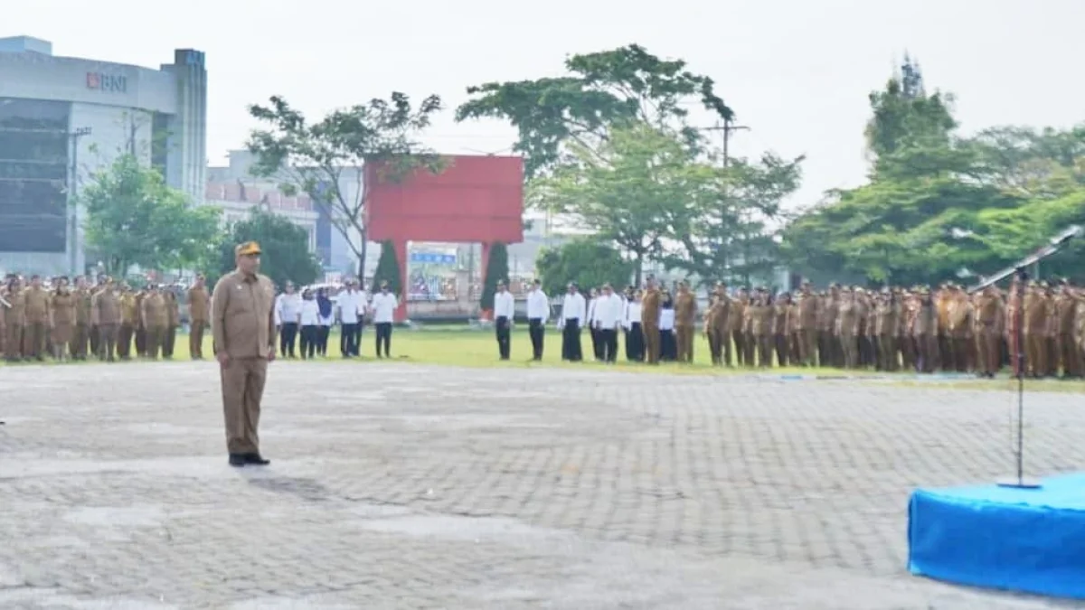 Pasca Libur Idul Fitri, ASN Pemkab Simalungun Apel Gabungan Dipimpin Bupati Anton
