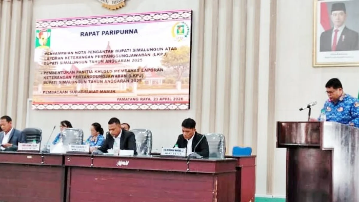 Pemkab Simalungun Sampaikan Nota Pengantar LKPJ TA 2025 dalam Rapat Paripurna DPRD
