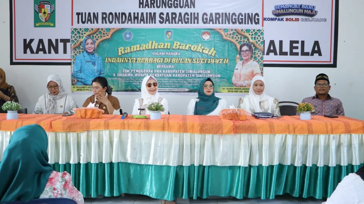 Ramadhan Berkah TP PKK dan DWP Simalungun, Ratusan Sembako Disalurkan Tiga Kecamatan
