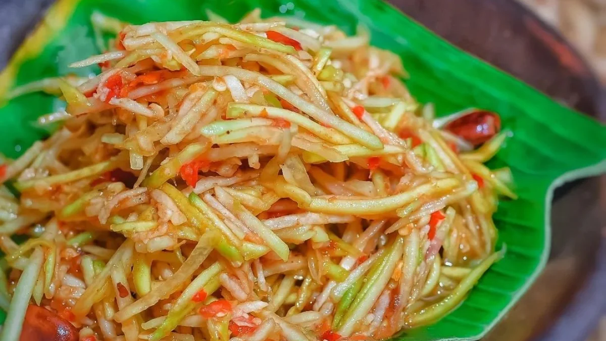 Resep Salad/ Rujak Pepaya Mentah (Som Tam Ala Orang Sunda)