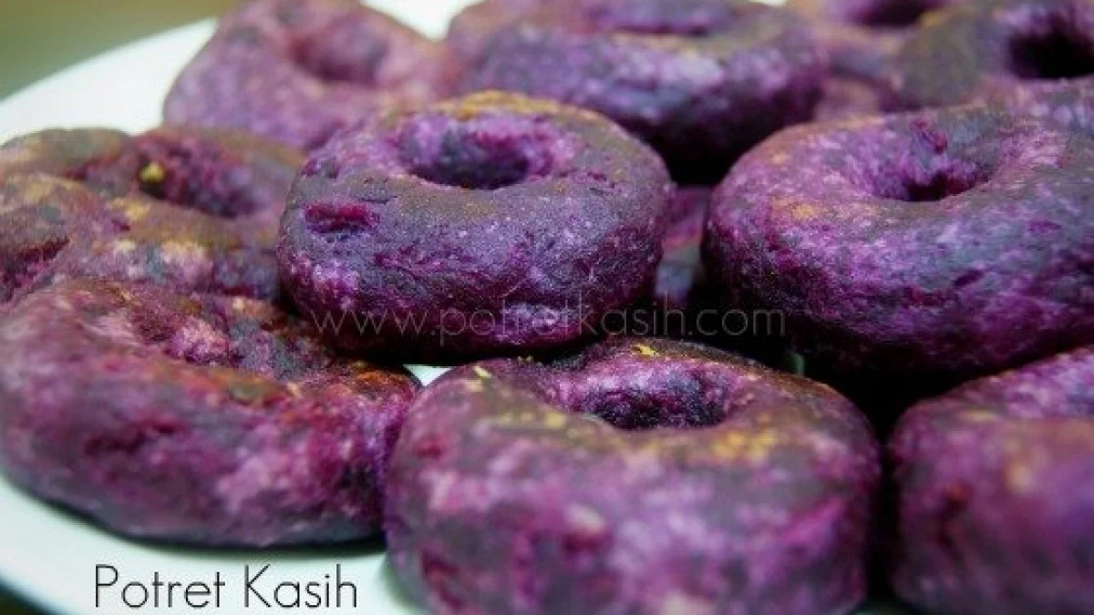 Resep dan Cara Membuat Donat Ubi Ungu Nan Cantik Menggugah Selera