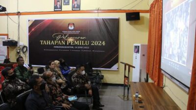 Plt Walikota Pematangsiantar Diwakili Asisten III Saksikan Peluncuran Tahapan Pemilu 2024 di Kantor KPUD Pematangsiantar