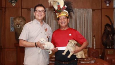 Berencana Bangun Taman Hewan di Simalungun, Radiapoh Temui Presiden International WildLife Museum & Gallery Medan DR  H Rahmat Shah