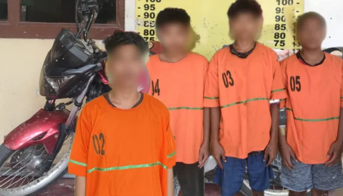 4 Pelaku Pencurian dengan Kekerasan Ditangkap Jatanras Polres Simalungun