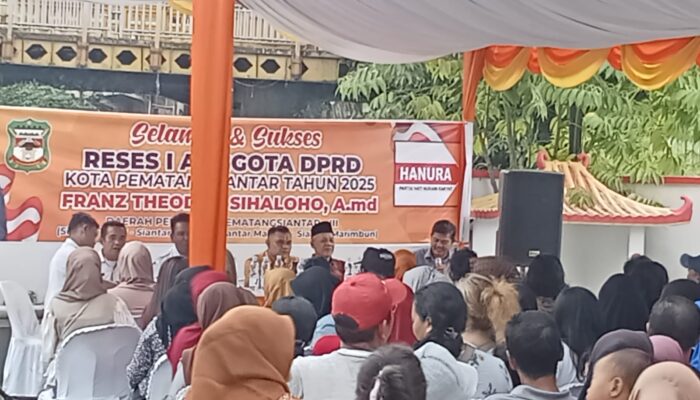 Anggota DPRD Kota Pematang Siantar Franz Theodor Sihaloho ,A.Md Gelar Reses Serap Aspirasi Warga