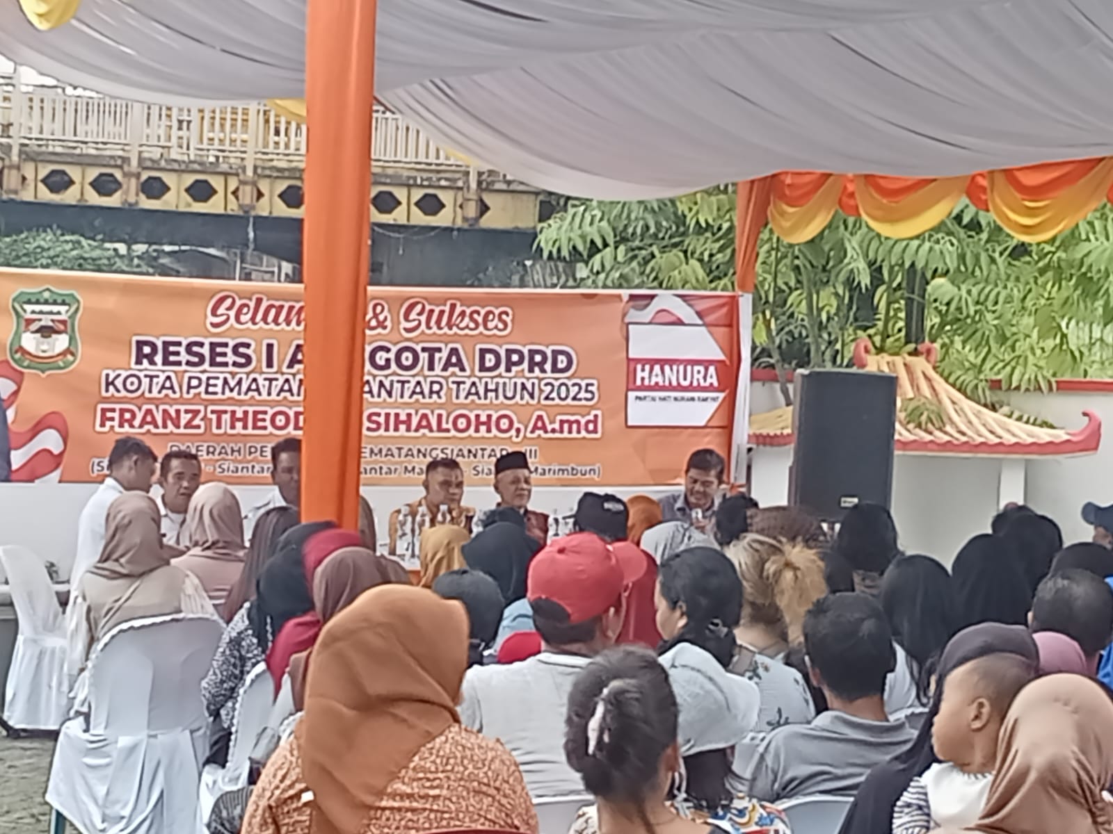 Anggota DPRD Kota Pematang Siantar Franz Theodor Sihaloho ,A.Md Gelar Reses Serap Aspirasi Warga
