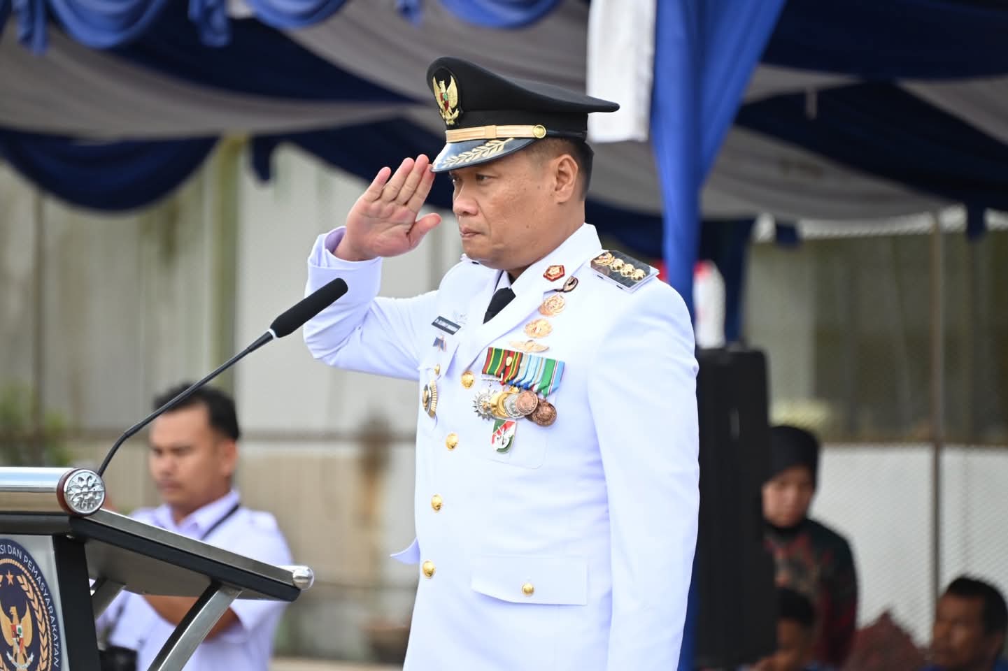 Bupati Inspektur Upacara Peringatan HUT ke-80 RI di Rutan Humbahas