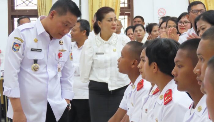 Bupati Humbahas Dr Oloan P Nababan Sambut Kehadiran Cadet UNHAN