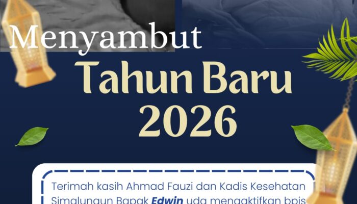 Sambut Tahun Baru 2026, Ahmad Fauzi dan Rekan Apresiasi Kadis Kesehatan Simalungun