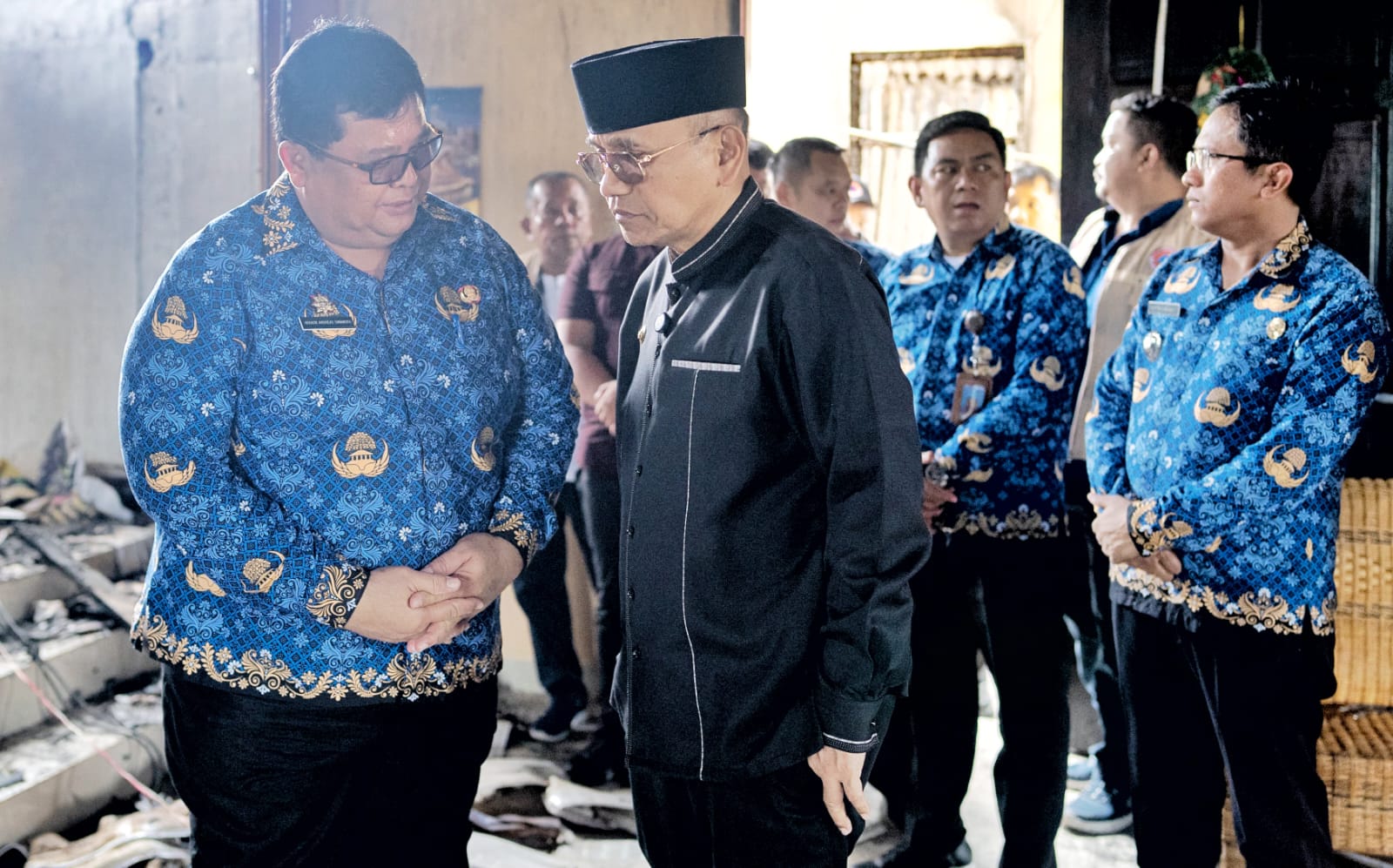 Bupati Simalungun Tinjau Lokasi Kebakaran di Nagori Ujung Bondar, Kecamatan Dolok Panribuan