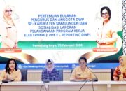 Hadiri Rakor LPPK e-Reporting DWP, Ny. Hj Darmawati Anton Achmad Saragih: Junjung tinggi Nilai Kebersamaan, Kekompakan dan Integritas