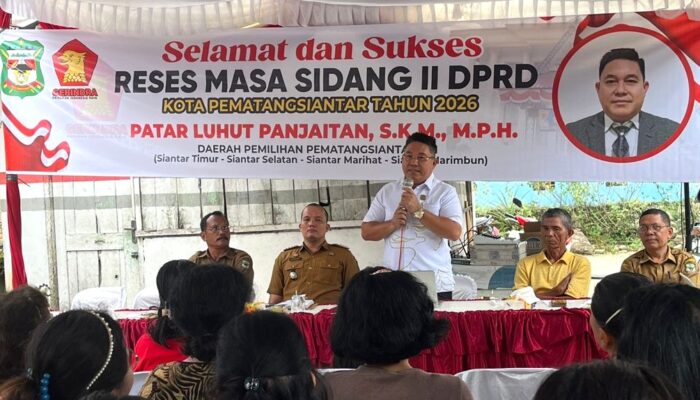 Reses di Kecamatan Siantar Marimbun, Patar Luhut Panjaitan Serap Aspirasi Warga Soal Lampu Jalan, Pupuk hingga Sampah