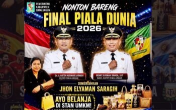 Pemkab Simalungun Gelar Nobar Final Piala Dunia, Stan UMKM Hingga Jhon Elyaman Saragih Turut Meriahkan Acara